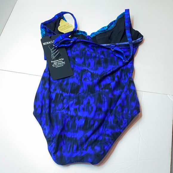 NWT Miraclesuit Pin-Up Multicolor Swimsuit - Picture 4 of 4
